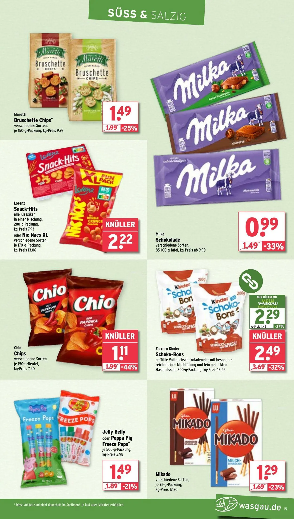 WASGAU Aktueller Prospekt von 21. September bis 5. Oktober 2025 - Prospekt seite 15