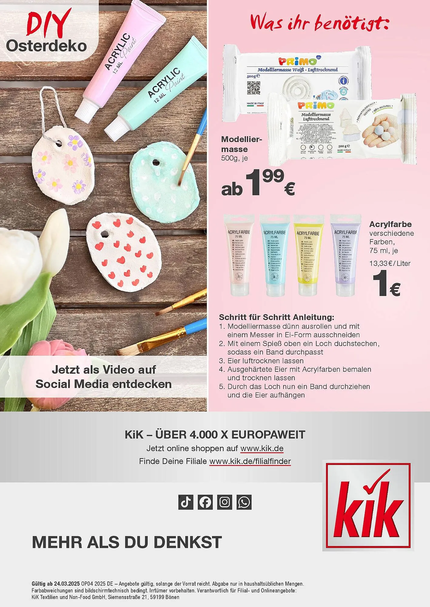 KiK Prospekt von 21. März bis 30. März 2025 - Prospekt seite 29