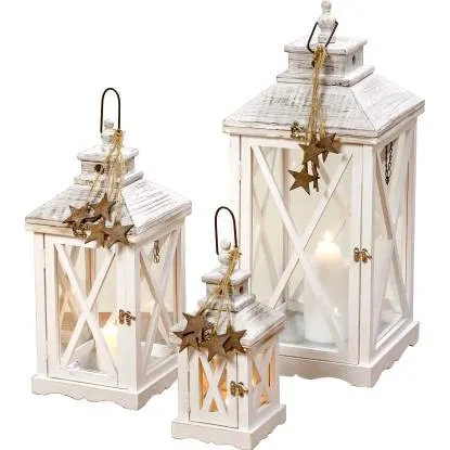 Boltze Lucerna Stine bílá 33 x 15 x 15 cm