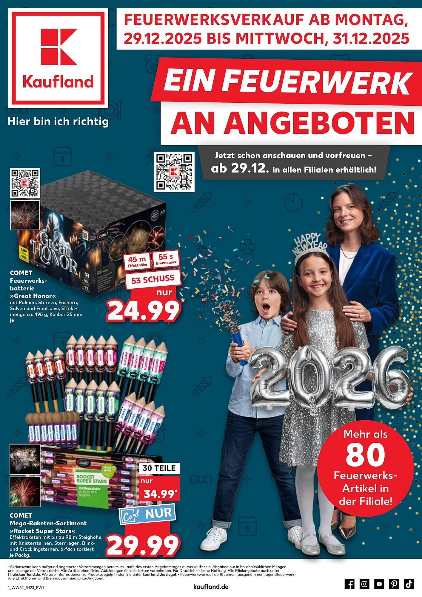Kaufland Prospekt von 29. Dezember bis 31. Dezember 2025 - Prospekt seite 1