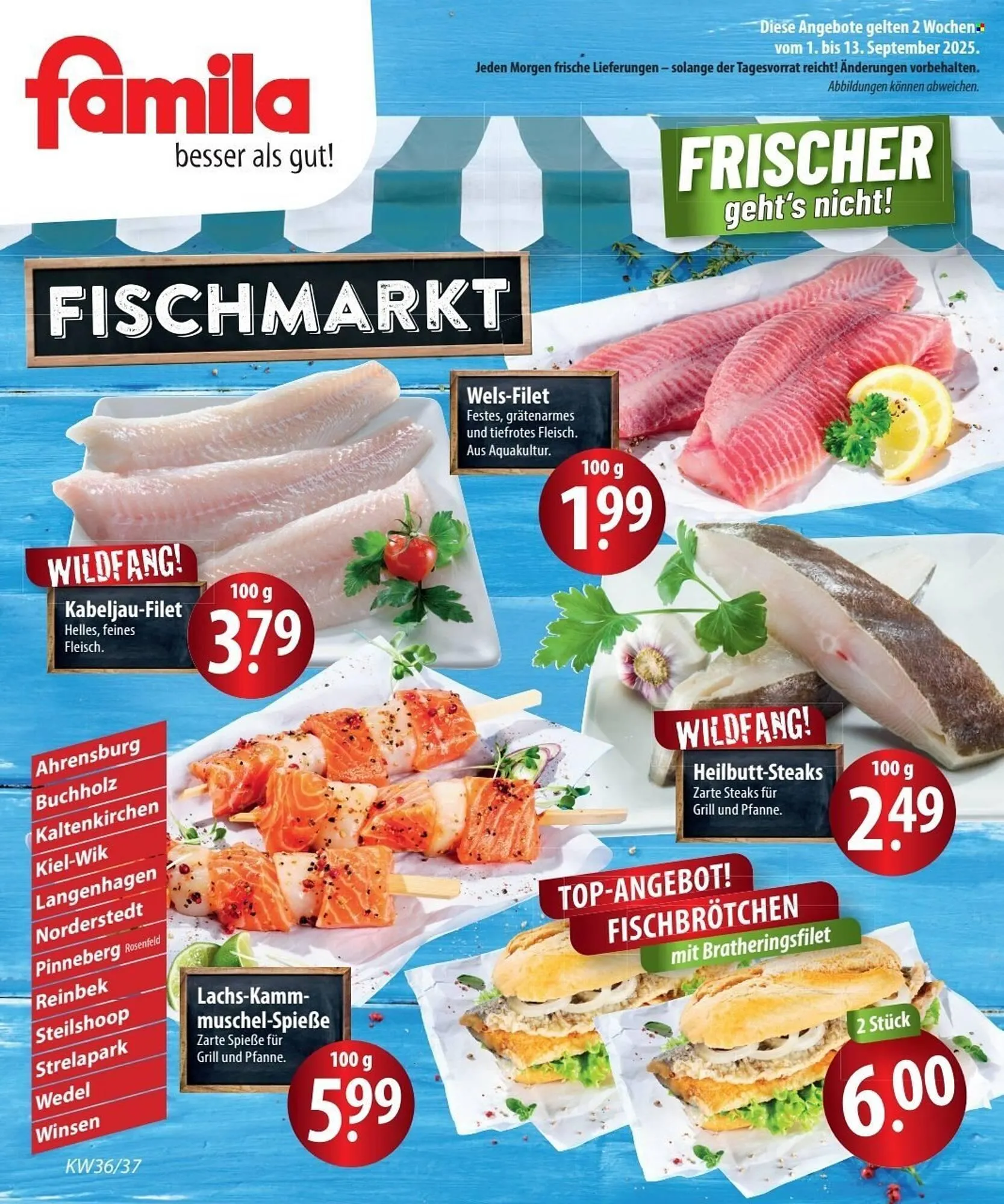 Famila Nord Ost Prospekt von 1. September bis 13. September 2025 - Prospekt seite 1