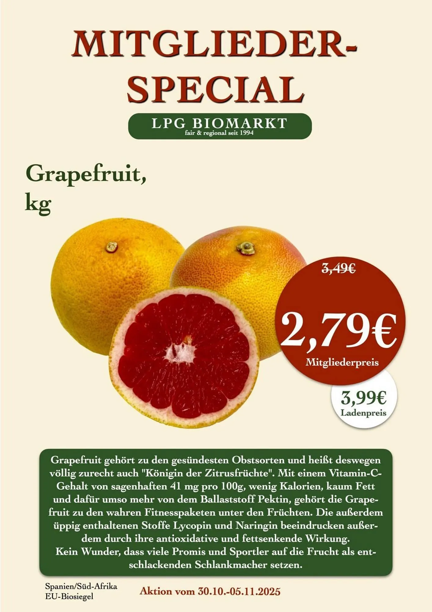LPG Biomarkt Prospekt von 30. Oktober bis 5. November 2025 - Prospekt seite 16