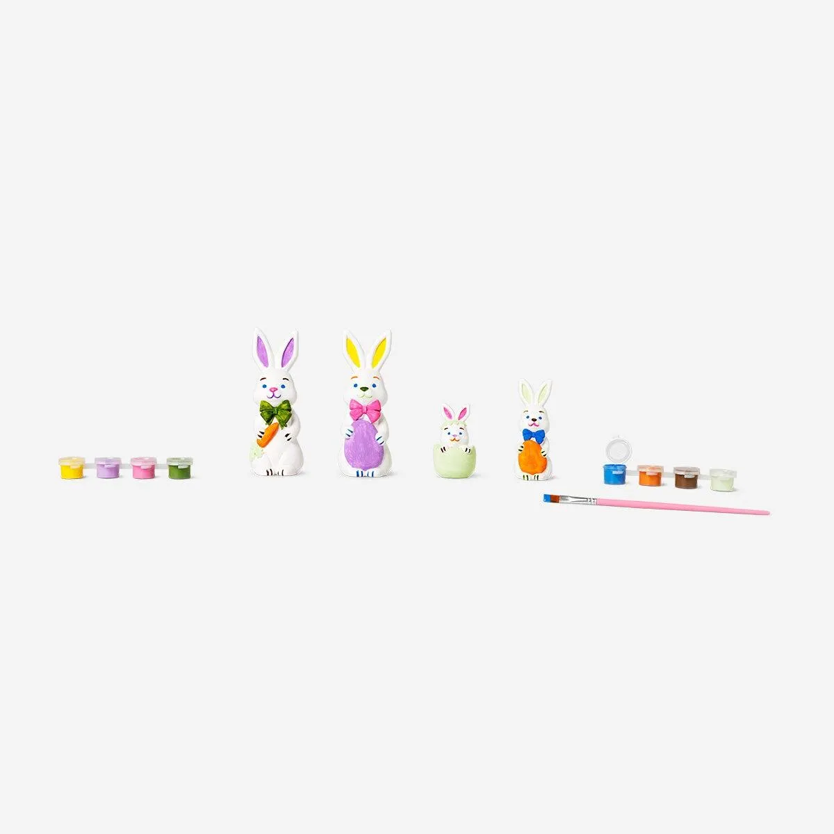 DIY Easter bunny family decorations