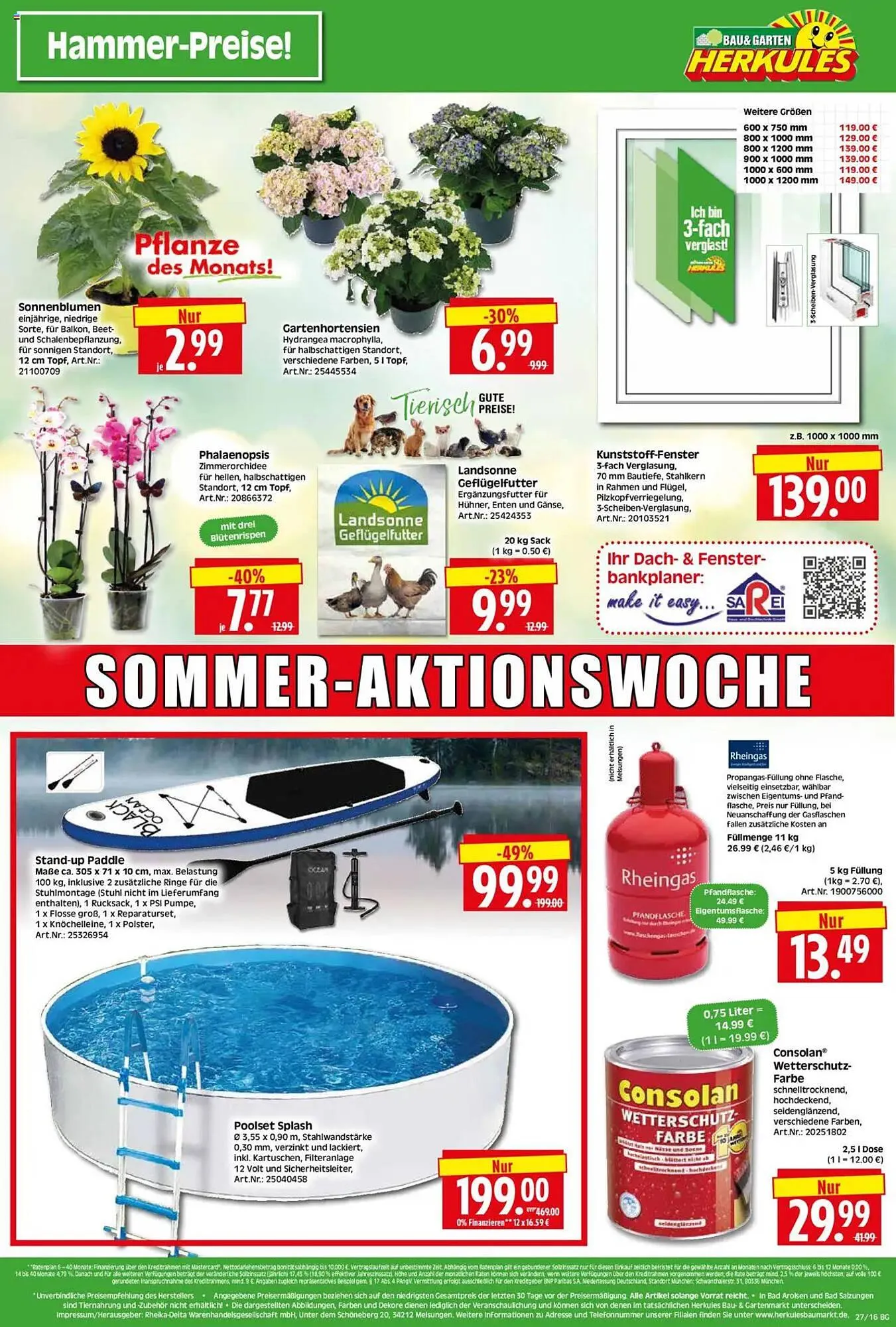 Herkules Baumarkt Prospekt von 30. Juni bis 5. Juli 2025 - Prospekt seite 16
