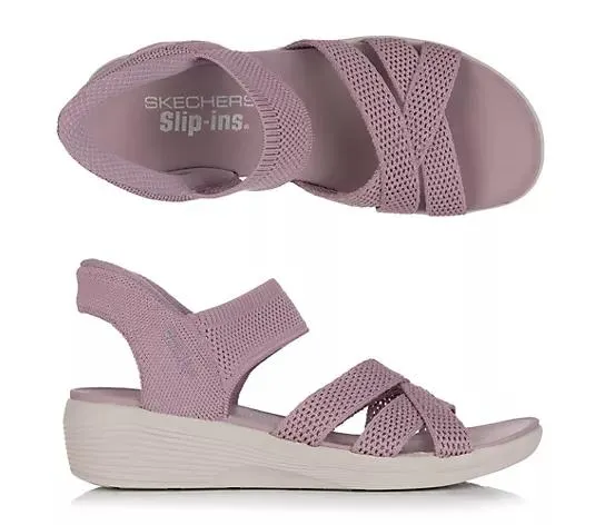 SKECHERS Damen-Sandale Arya-Cooling Off Strick Hands Free Slip-ins®