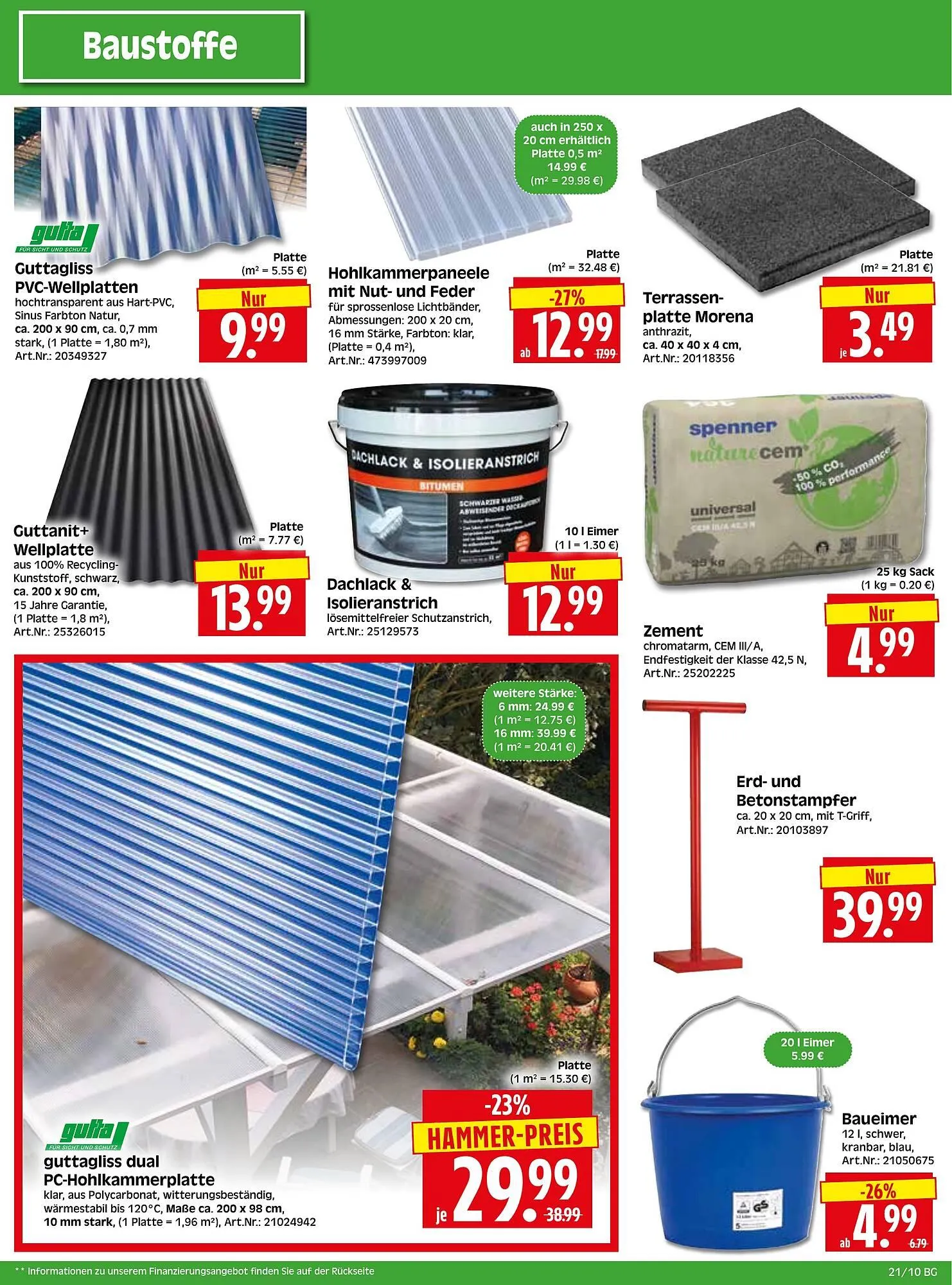 Herkules Baumarkt Prospekt von 19. Mai bis 24. Mai 2025 - Prospekt seite 10