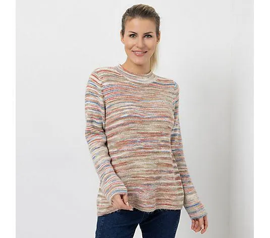 Wählen Sie Ihre Variante: CASHMASOFT Pullover Stehkragen Mehrfarbig gestreift figurumspielend