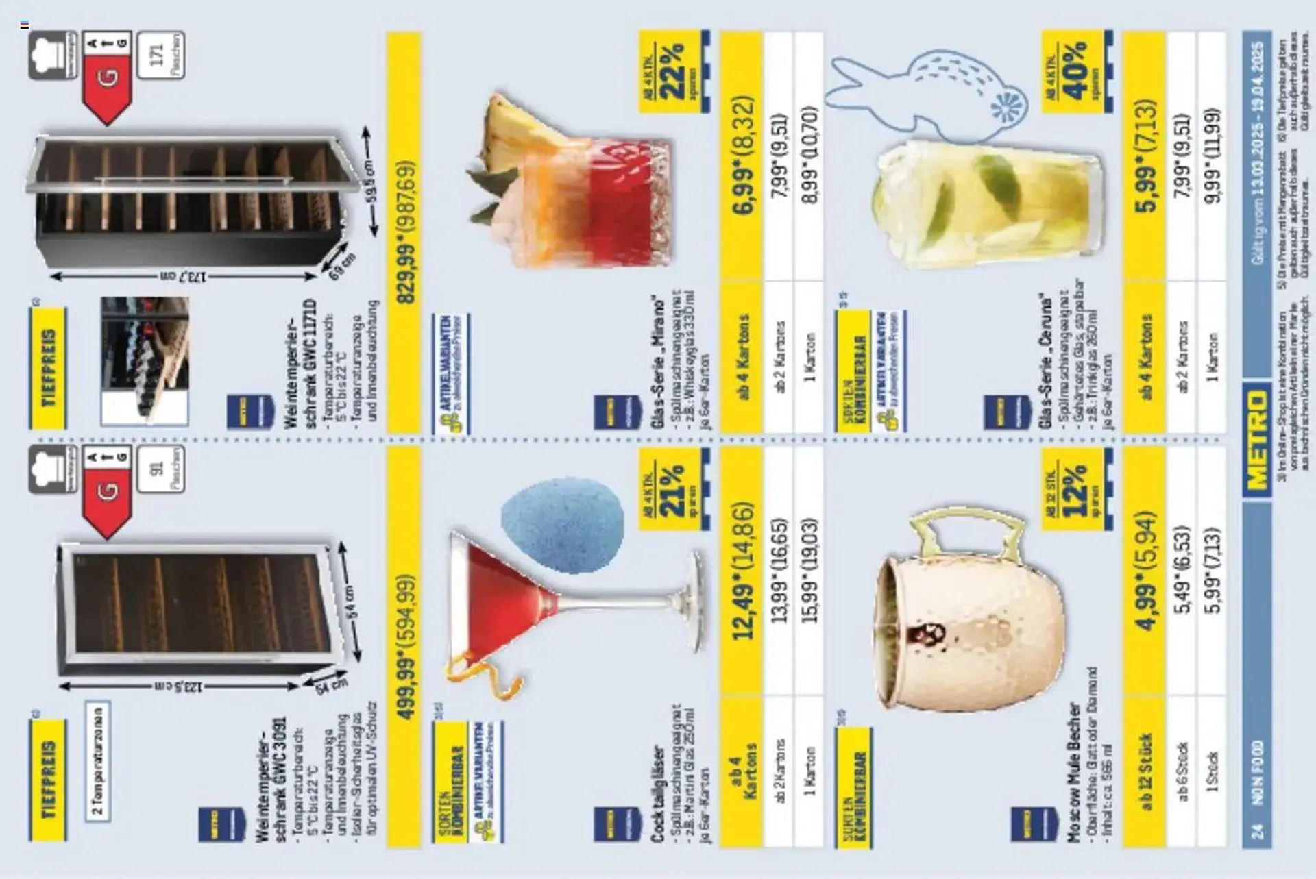 METRO Prospekt von 13. März bis 19. April 2025 - Prospekt seite 24