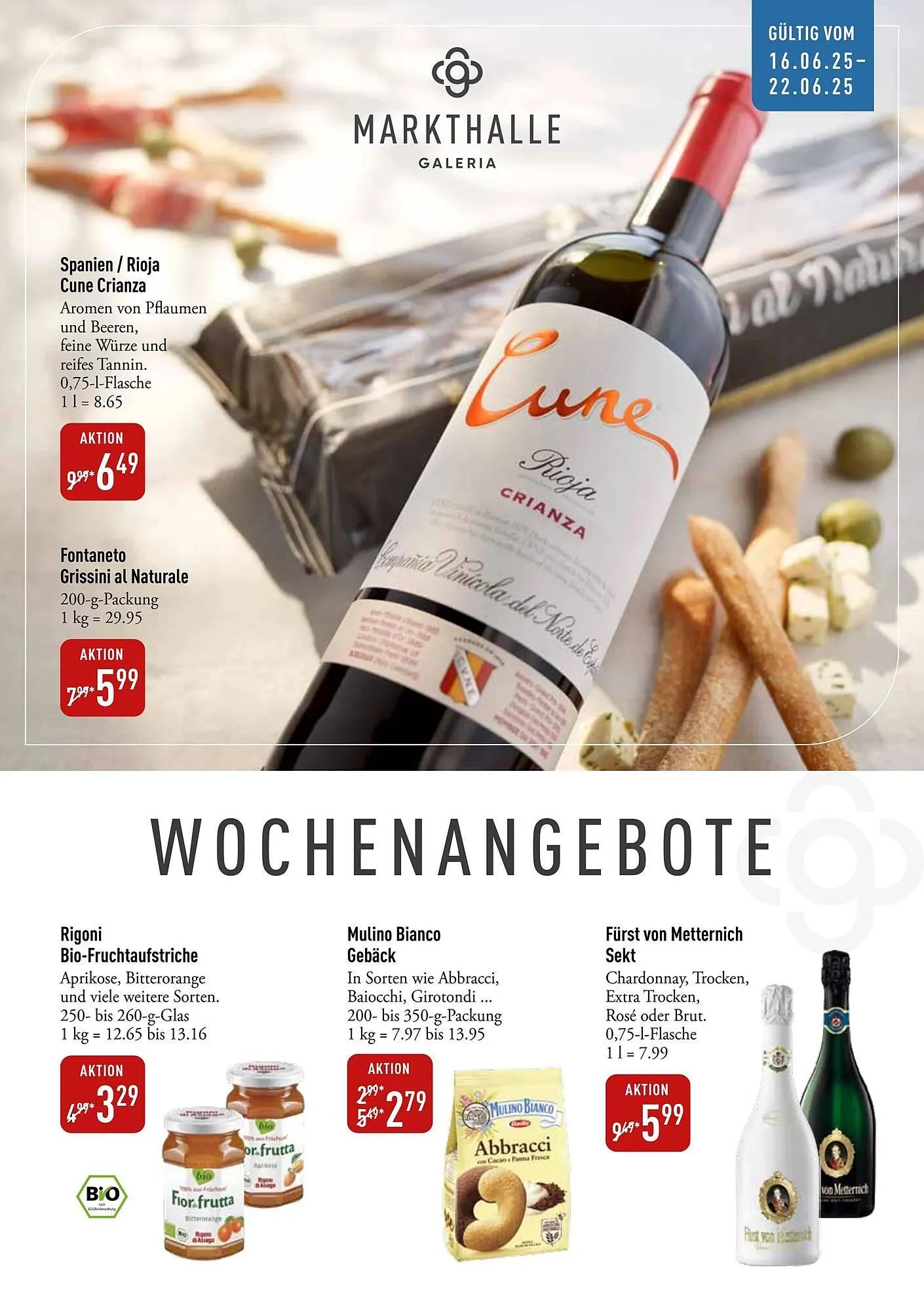 Galeria Markthalle Prospekt von 16. Juni bis 23. Juni 2025 - Prospekt seite 1