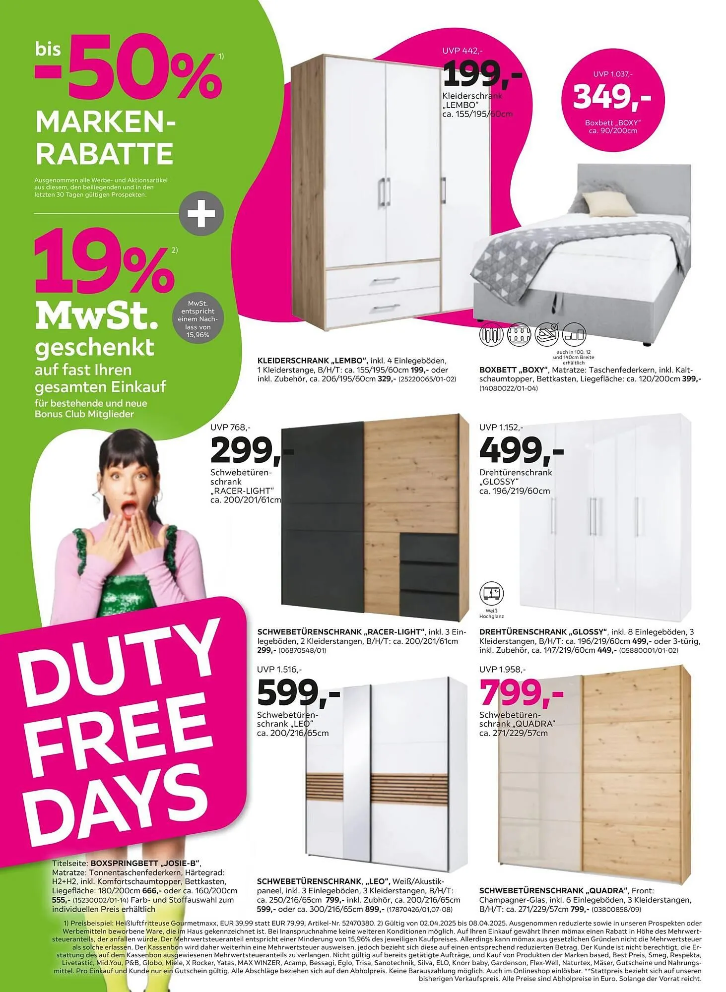 Mömax Prospekt von 31. März bis 9. April 2025 - Prospekt seite 2