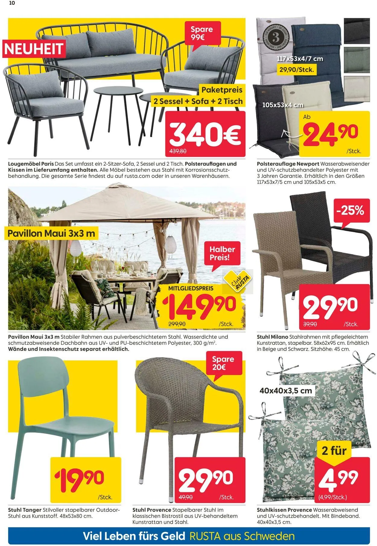 Rusta Aktueller Prospekt von 24. April bis 8. Mai 2025 - Prospekt seite 10