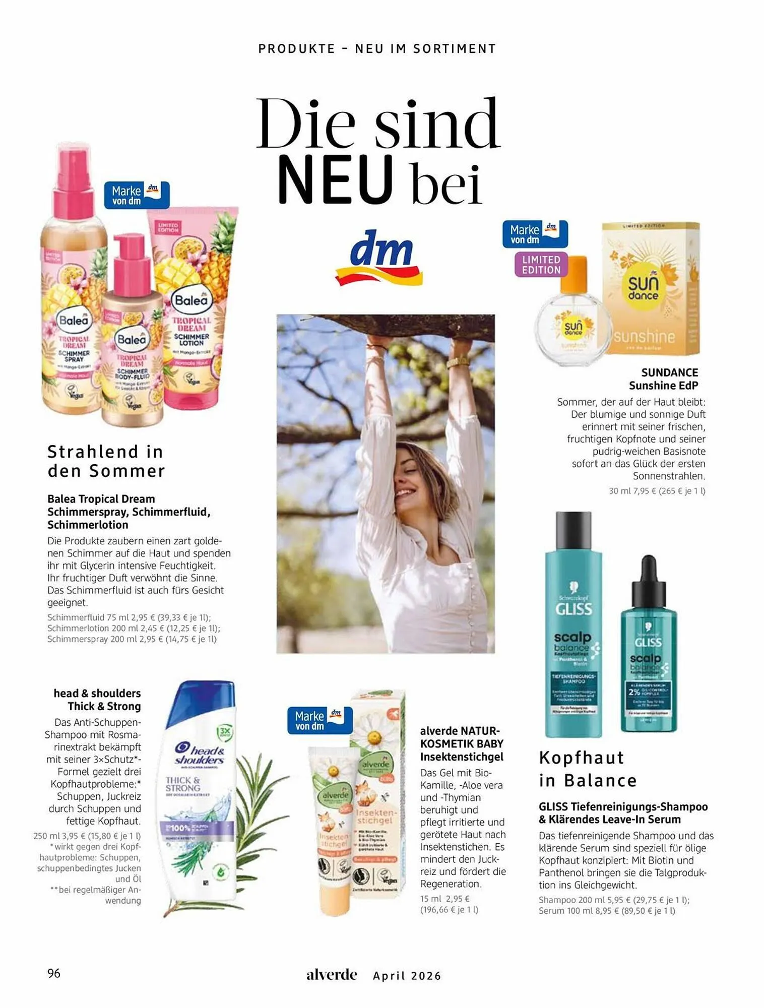 Dm drogerie Magazin von 1. April bis 30. April 2026 - Prospekt seite 96