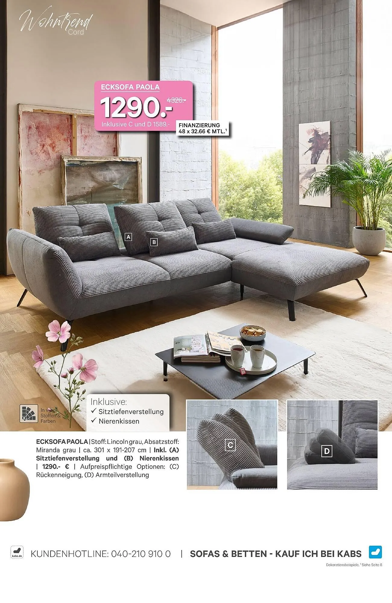 Kabs Polsterwelt Prospekt von 26. März bis 29. April 2026 - Prospekt seite 29