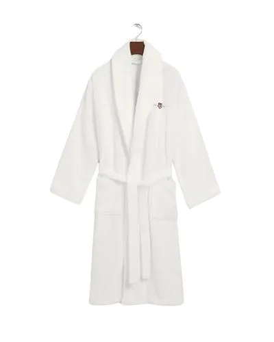 Gant Bademantel Archive Shield Terry Cloth Bademantel White