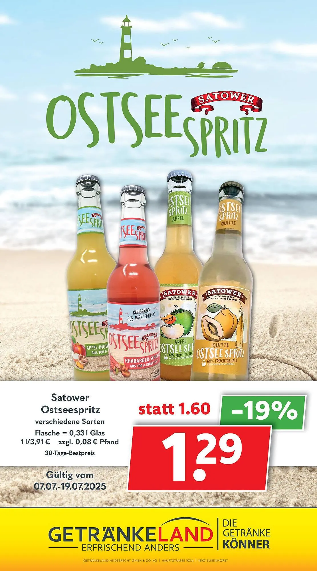 Getränkeland Prospekt von 6. Juli bis 19. Juli 2025 - Prospekt seite 14