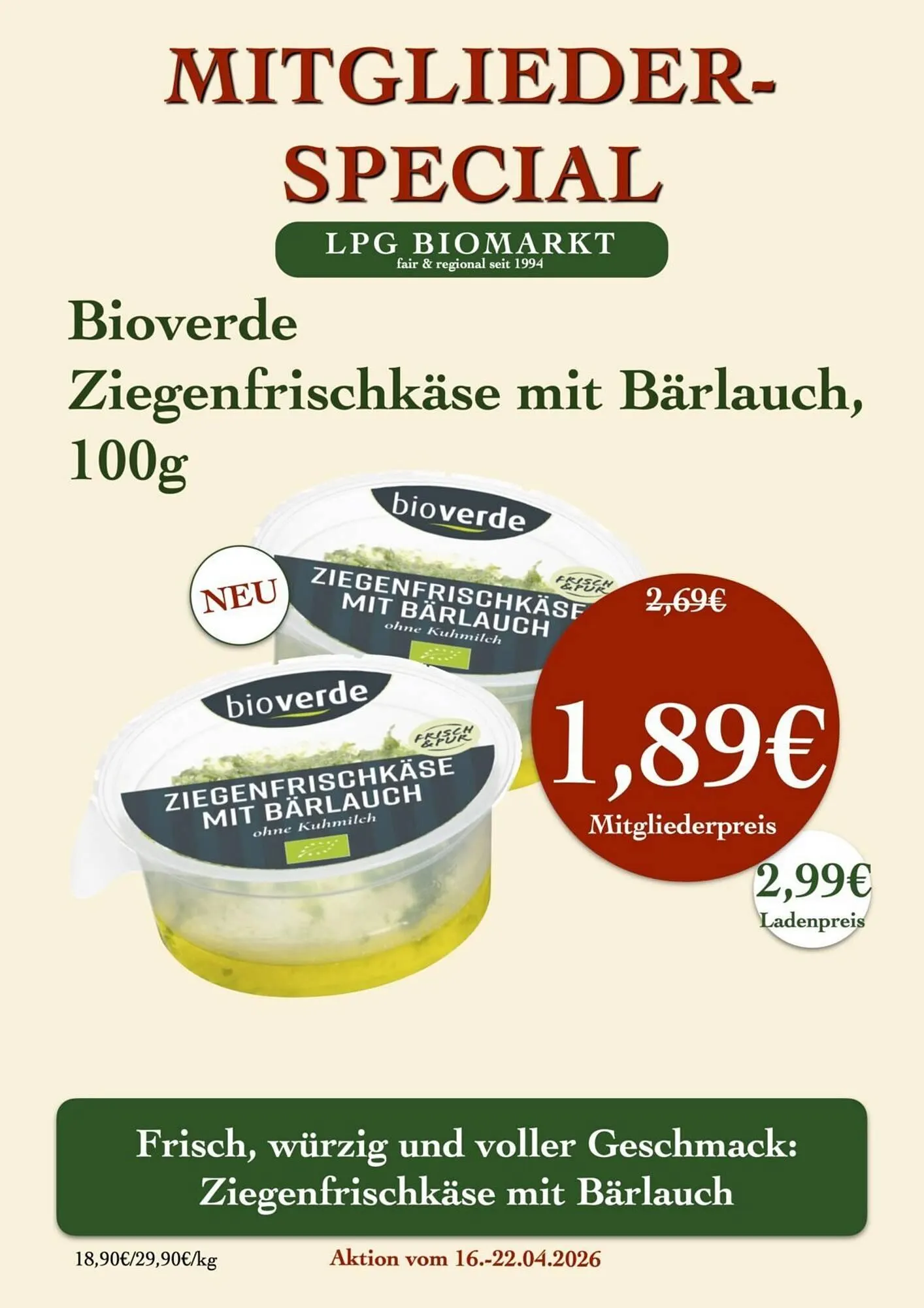 LPG Biomarkt Prospekt von 16. April bis 22. April 2026 - Prospekt seite 16