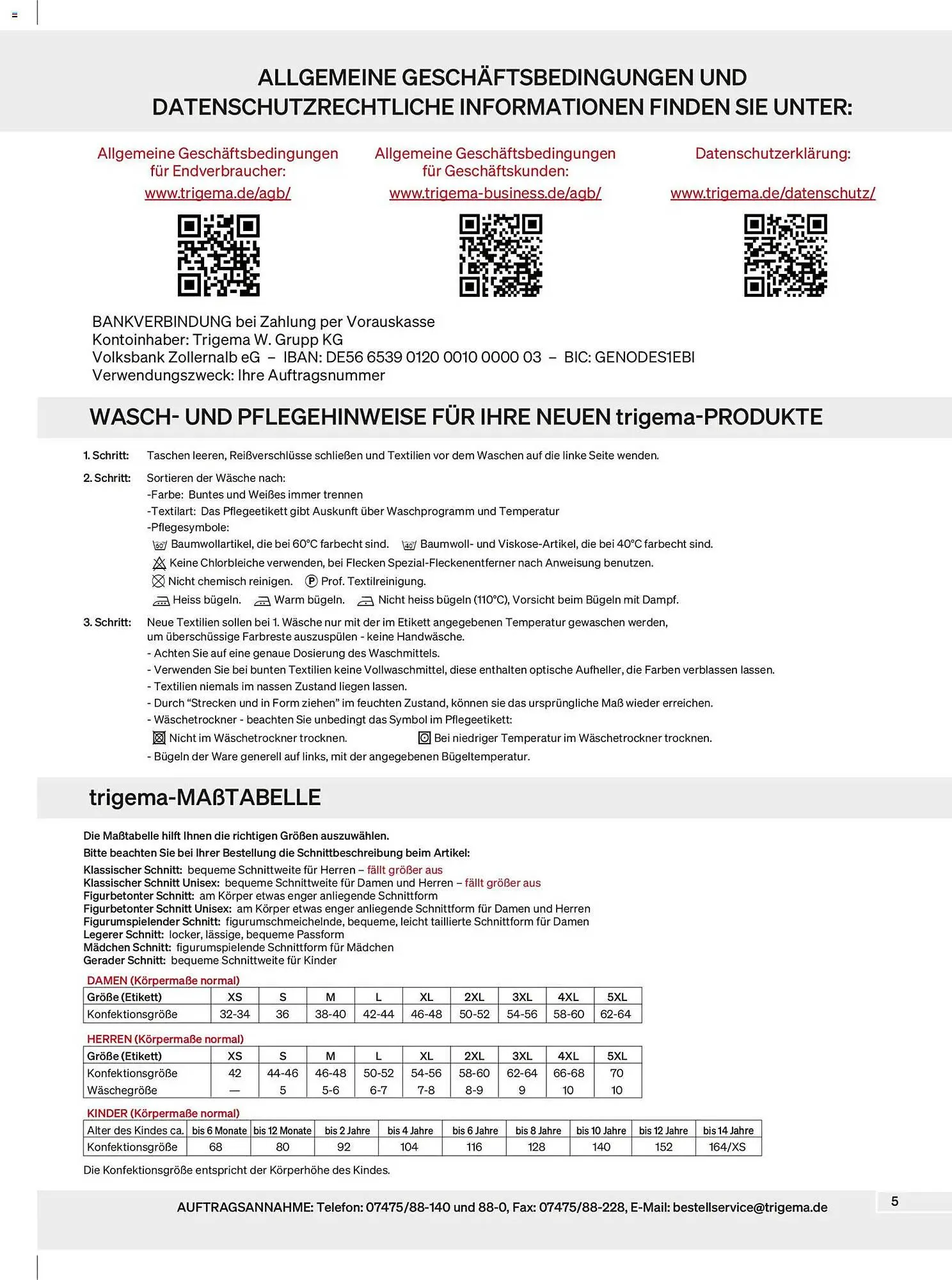 Trigema Prospekt von 1. Februar bis 31. August 2026 - Prospekt seite 5
