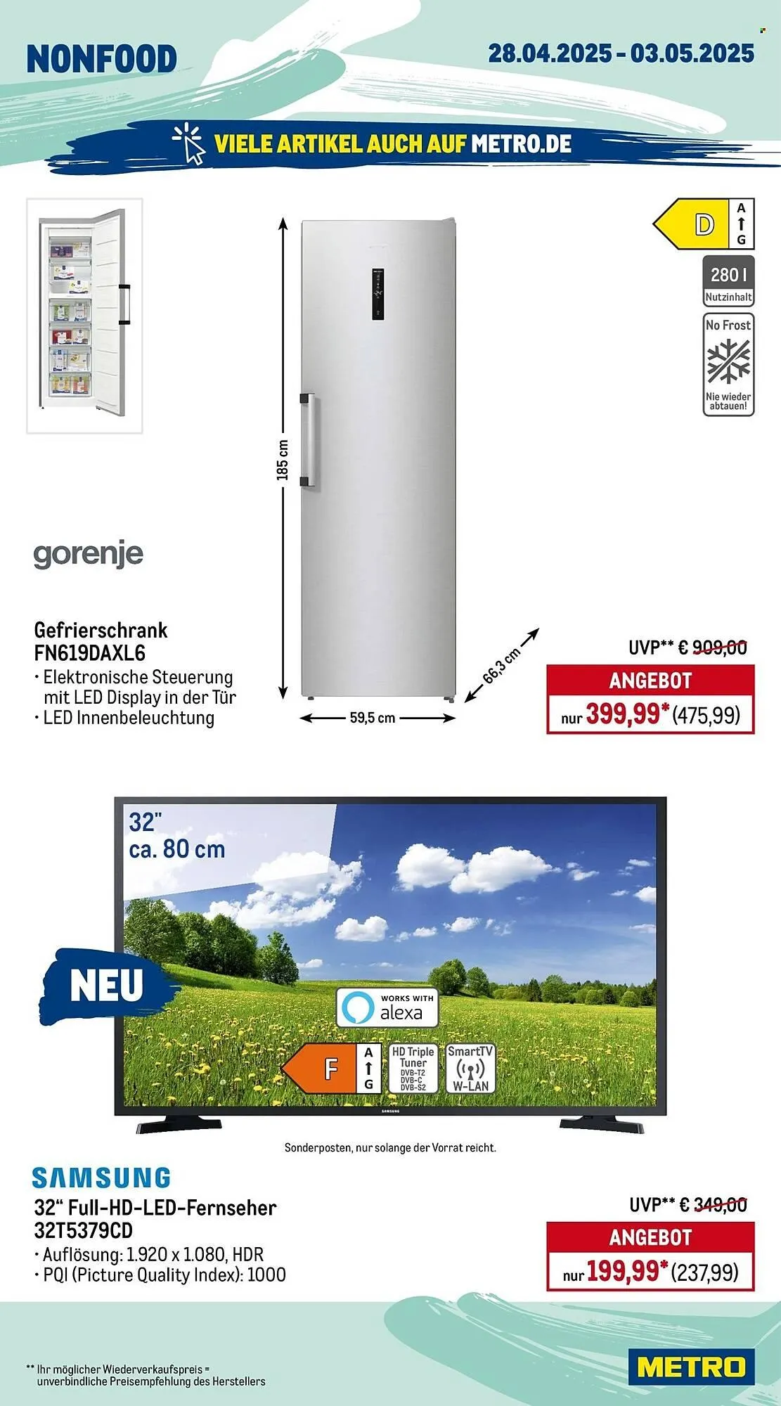 METRO Prospekt von 28. April bis 3. Mai 2025 - Prospekt seite 22