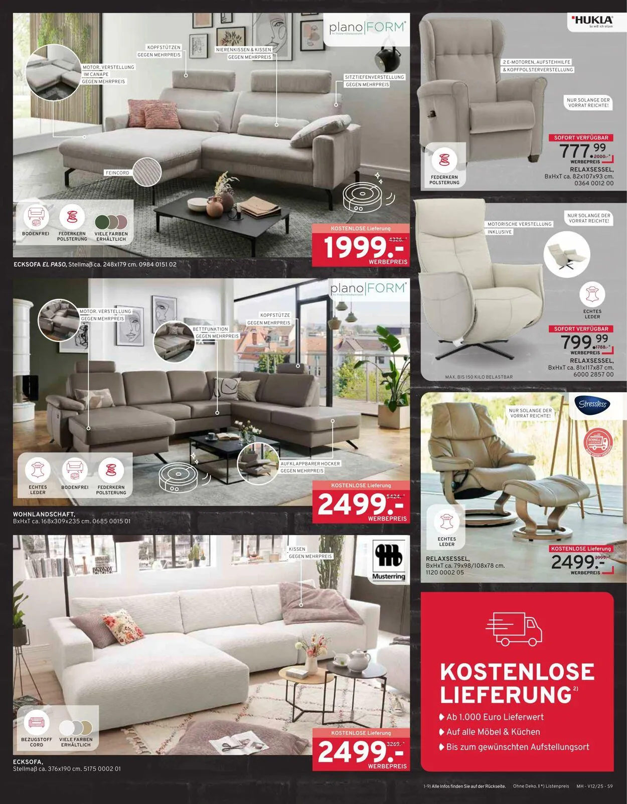 Möbel Heinrich Aktueller Prospekt von 17. November bis 7. Dezember 2025 - Prospekt seite 9