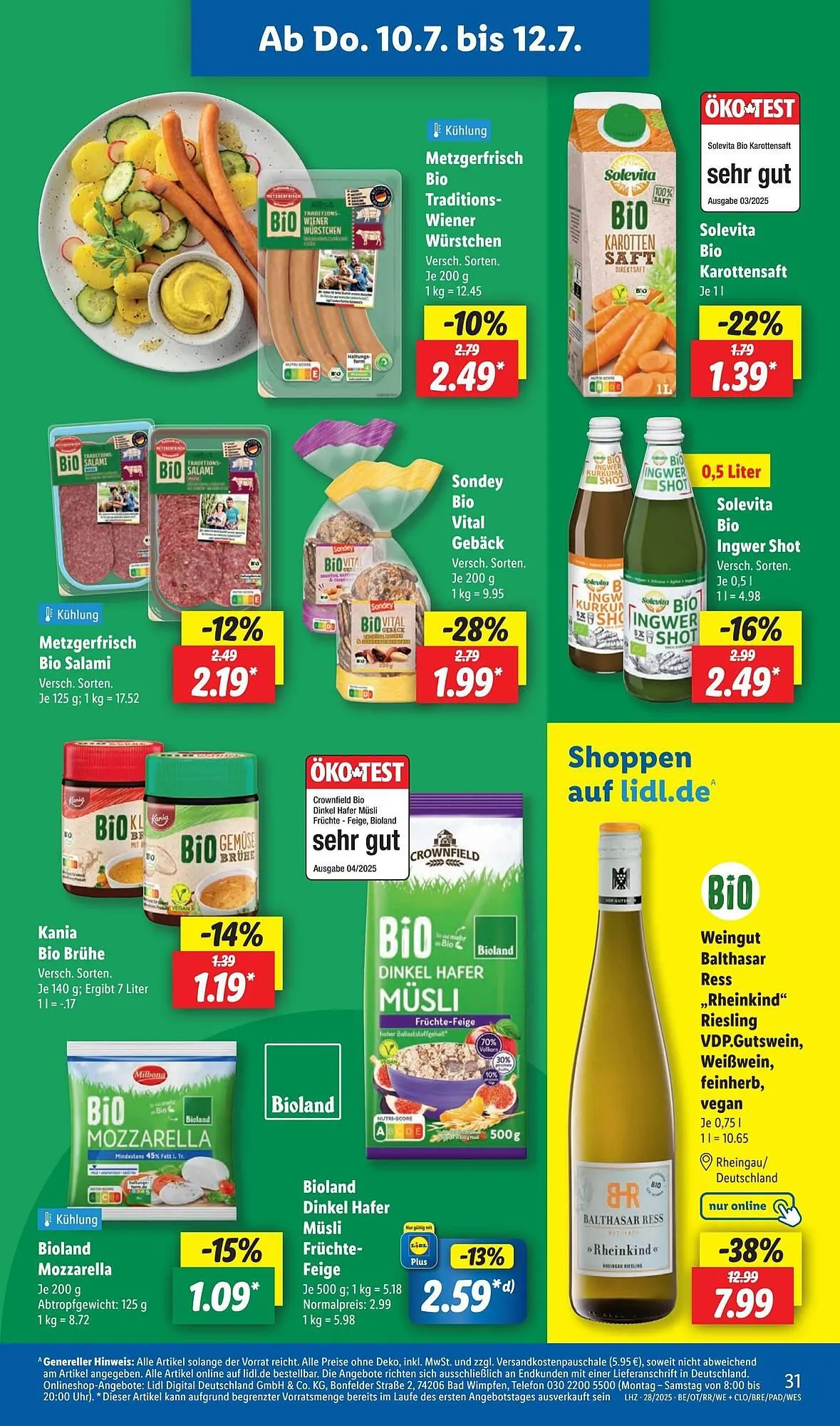 Lidl Prospekt von 7. Juli bis 12. Juli 2025 - Prospekt seite 47