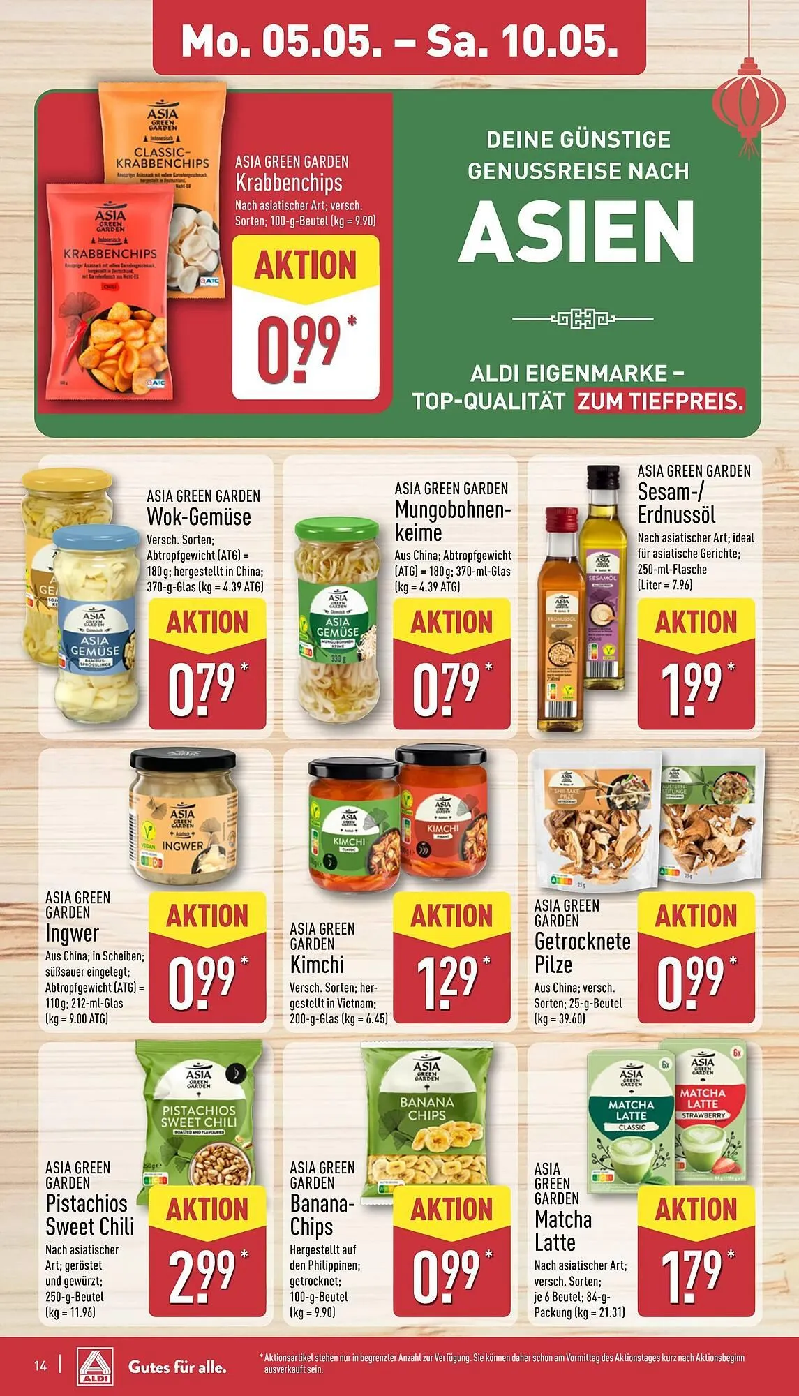 Aldi Nord Prospekt von 5. Mai bis 11. Mai 2025 - Prospekt seite 14