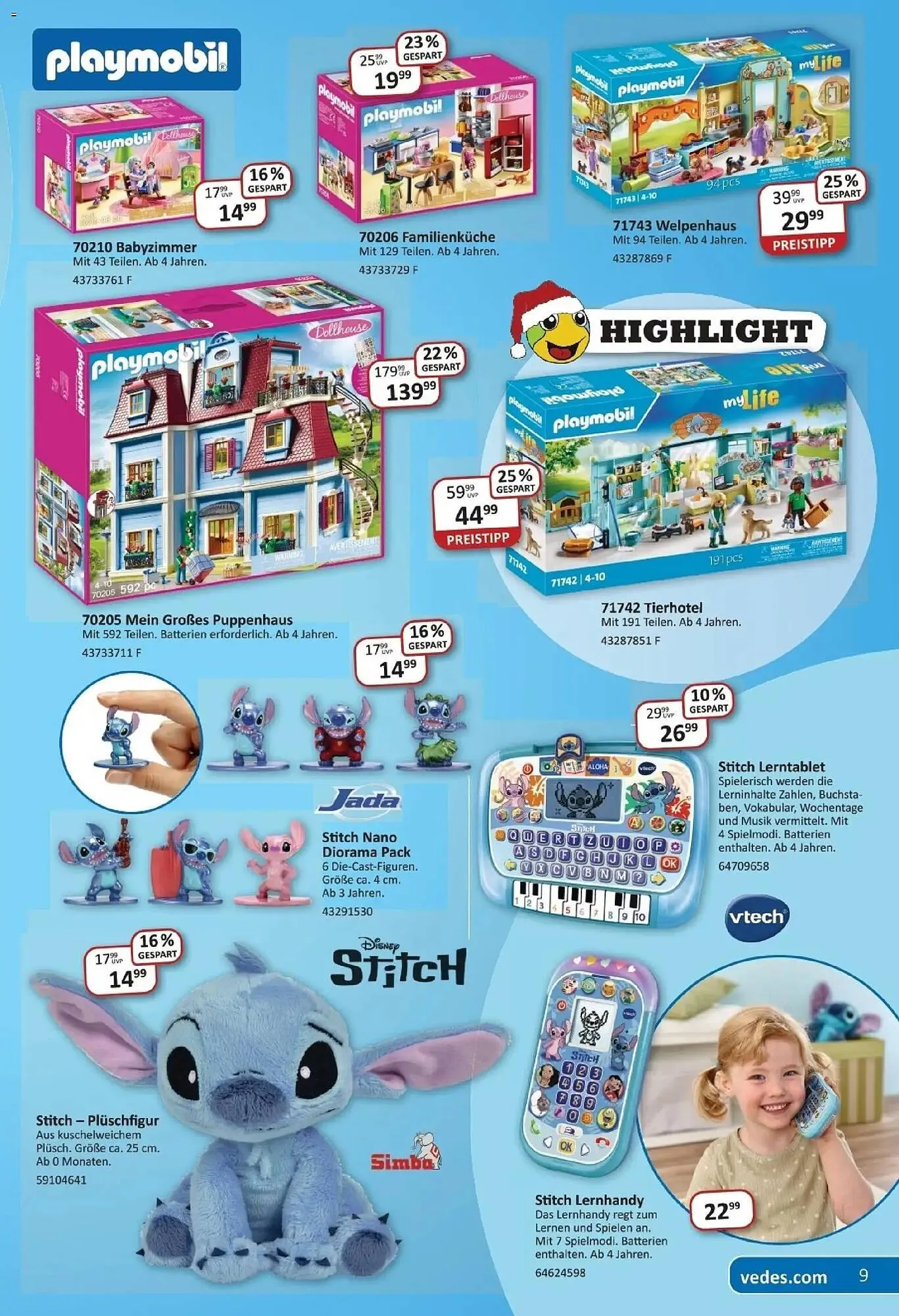 Vedes Prospekt von 19. November bis 6. Dezember 2025 - Prospekt seite 9