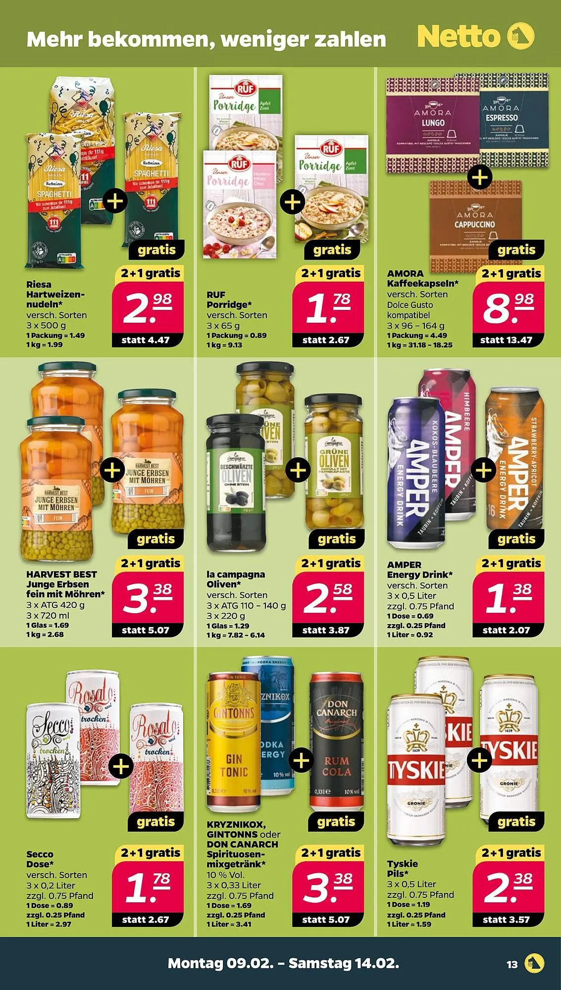 NETTO Prospekt von 9. Februar bis 14. Februar 2026 - Prospekt seite 13