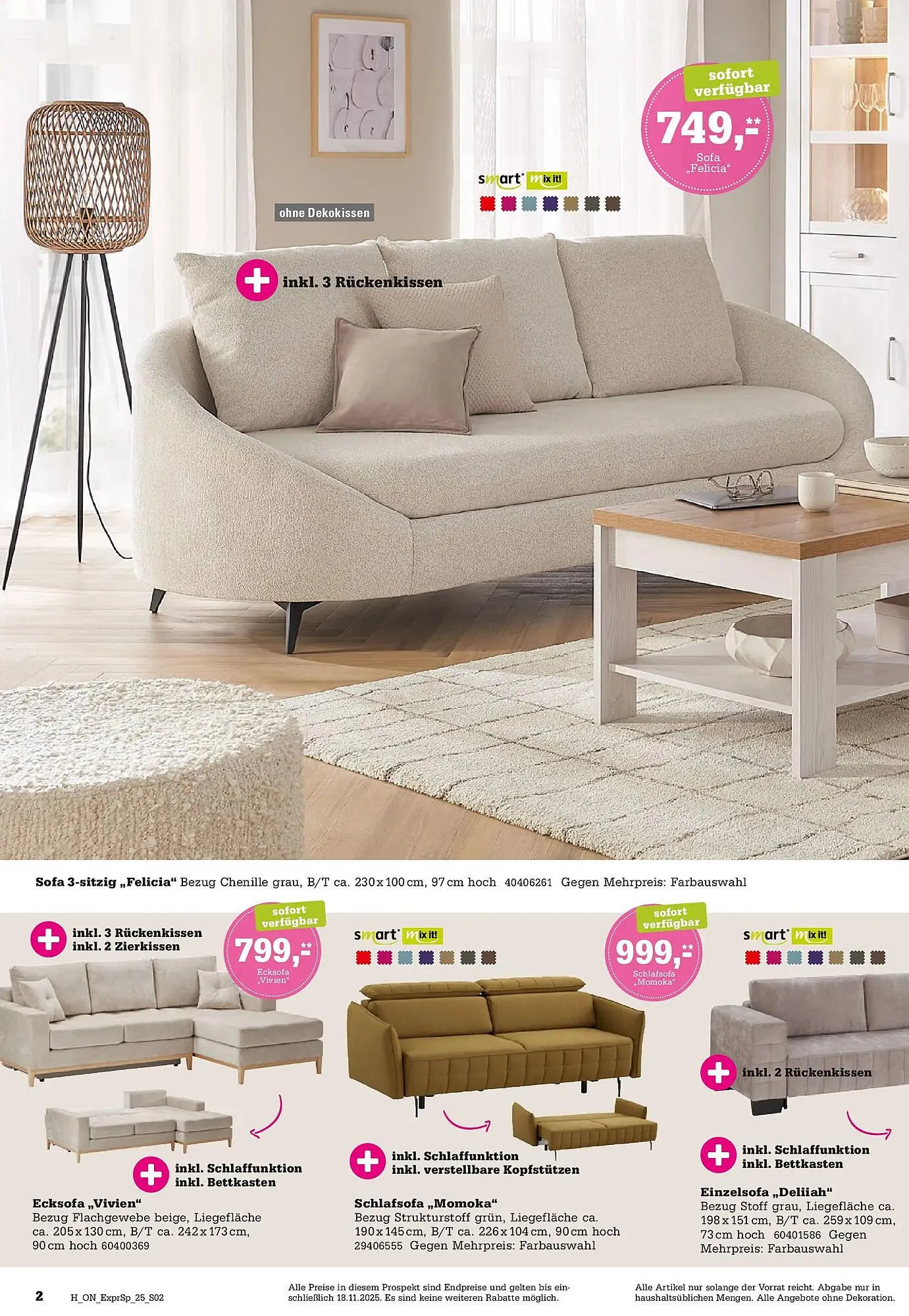 Höffner Prospekt von 11. November bis 18. November 2025 - Prospekt seite 2