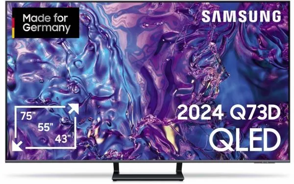 Samsung GQ55Q73DAT 138 cm (55") QLED-TV Titangrau / E