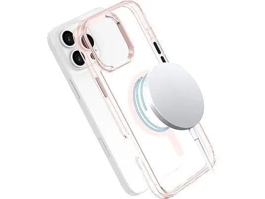 ISY ISC 1124 MagISY, Backcover, Apple, iPhone 16 Pro Max, Clear pink