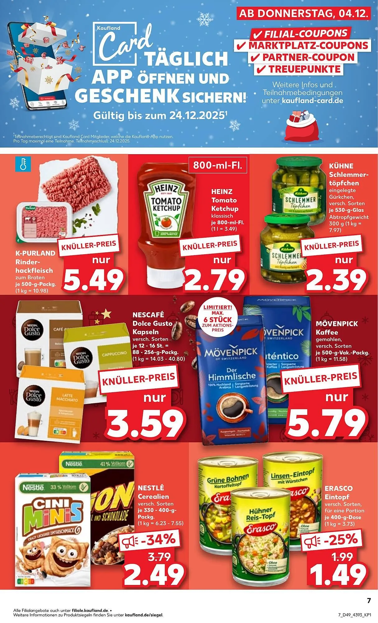 Kaufland Prospekt von 4. Dezember bis 10. Dezember 2025 - Prospekt seite 7