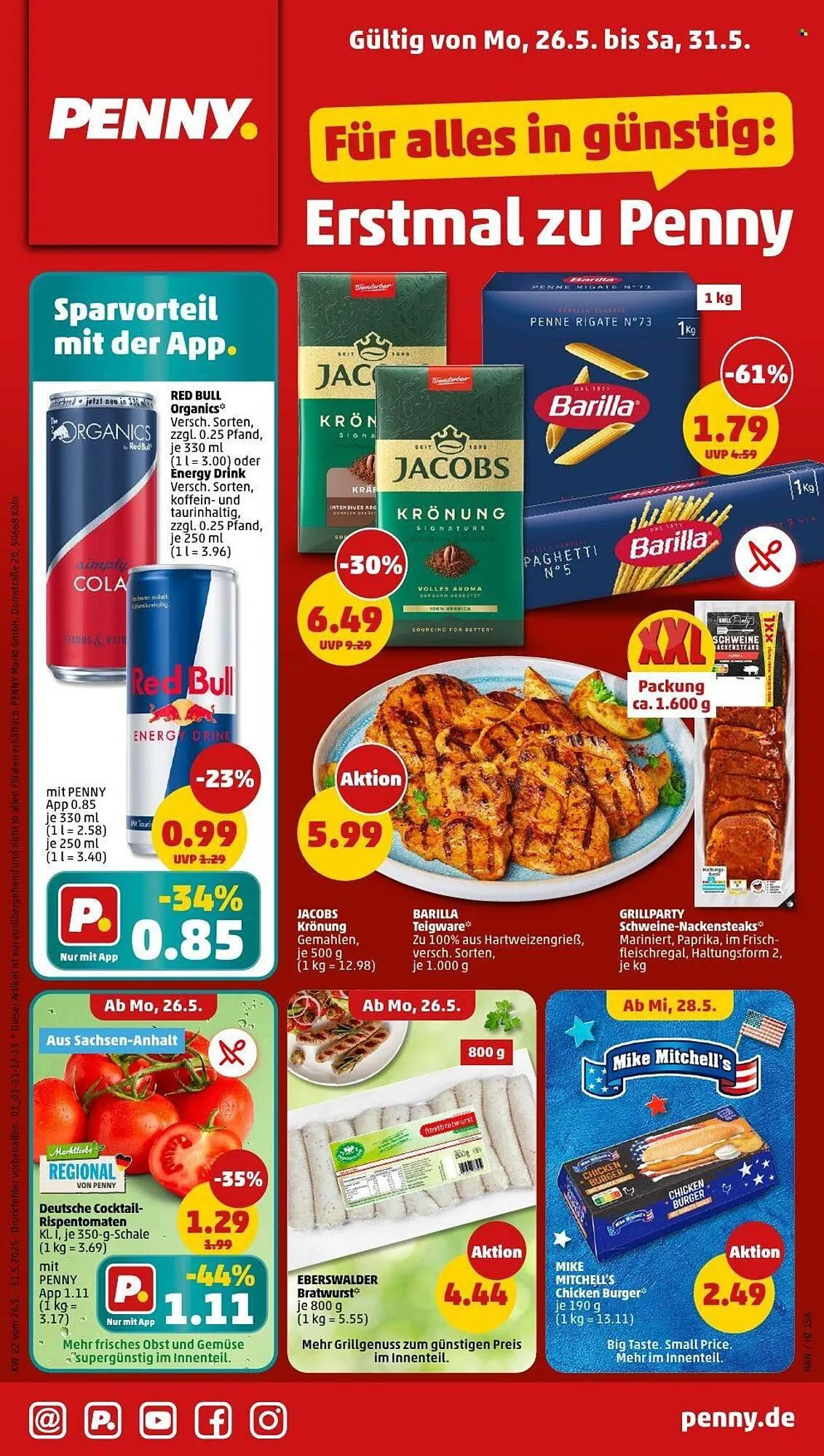 PENNY Prospekt von 26. Mai bis 31. Mai 2025 - Prospekt seite 1