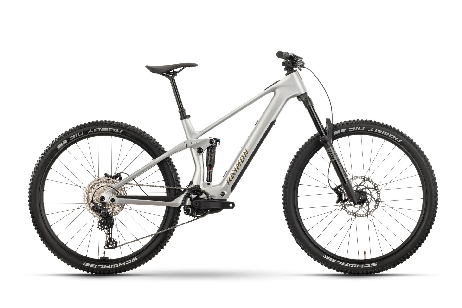 Raymon Airok (2025) | 29 Zoll E-MTB Fully | silver stealth / taupe