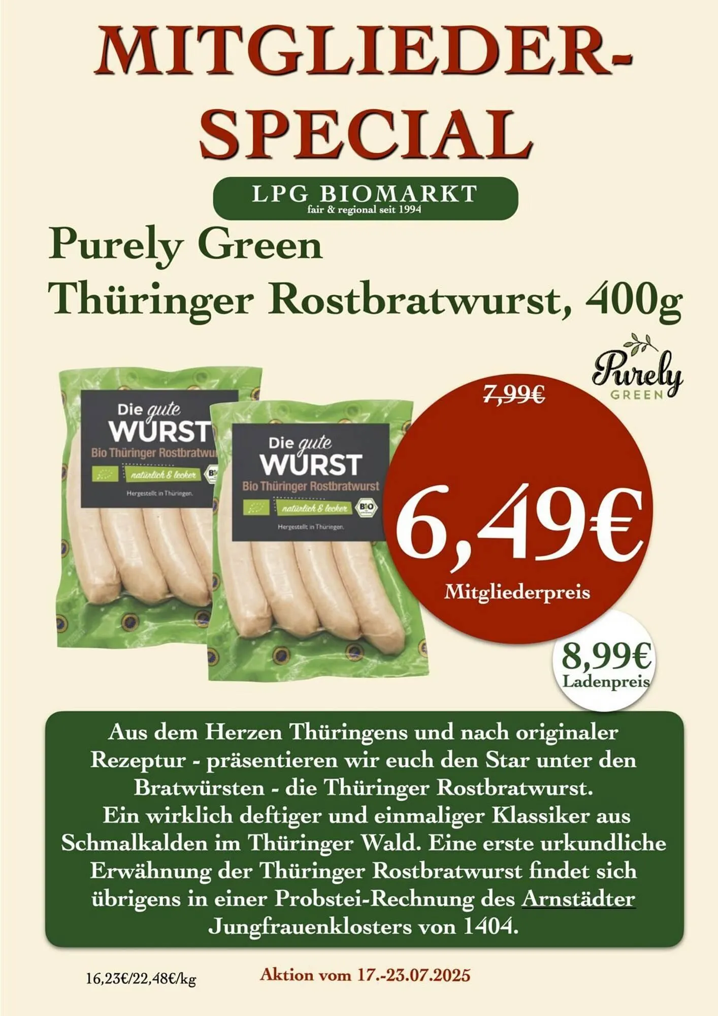 LPG Biomarkt Prospekt von 17. Juli bis 23. Juli 2025 - Prospekt seite 8
