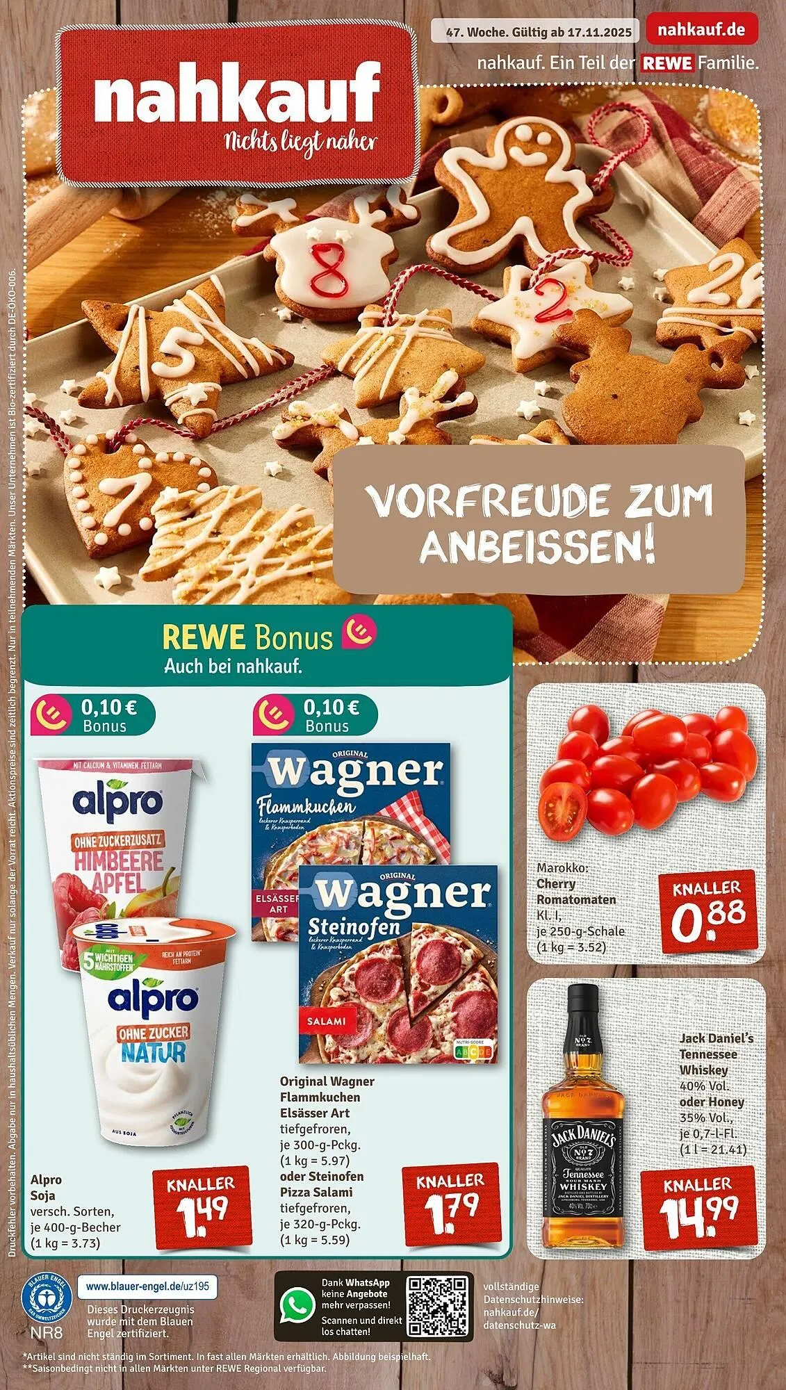 Nahkauf Prospekt von 17. November bis 22. November 2025 - Prospekt seite 1