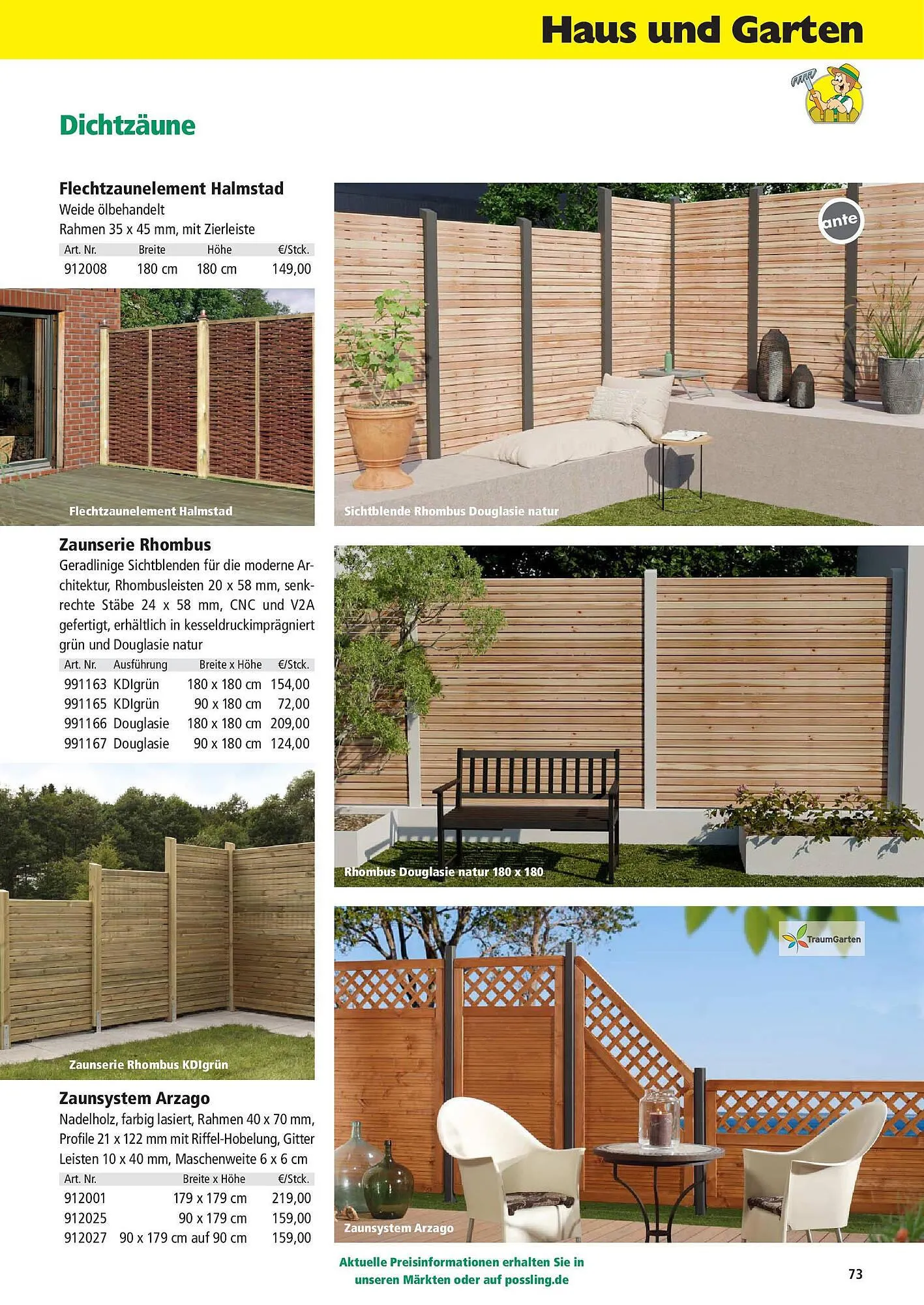 Holz Possling Prospekt von 31. März bis 30. Juni 2025 - Prospekt seite 73