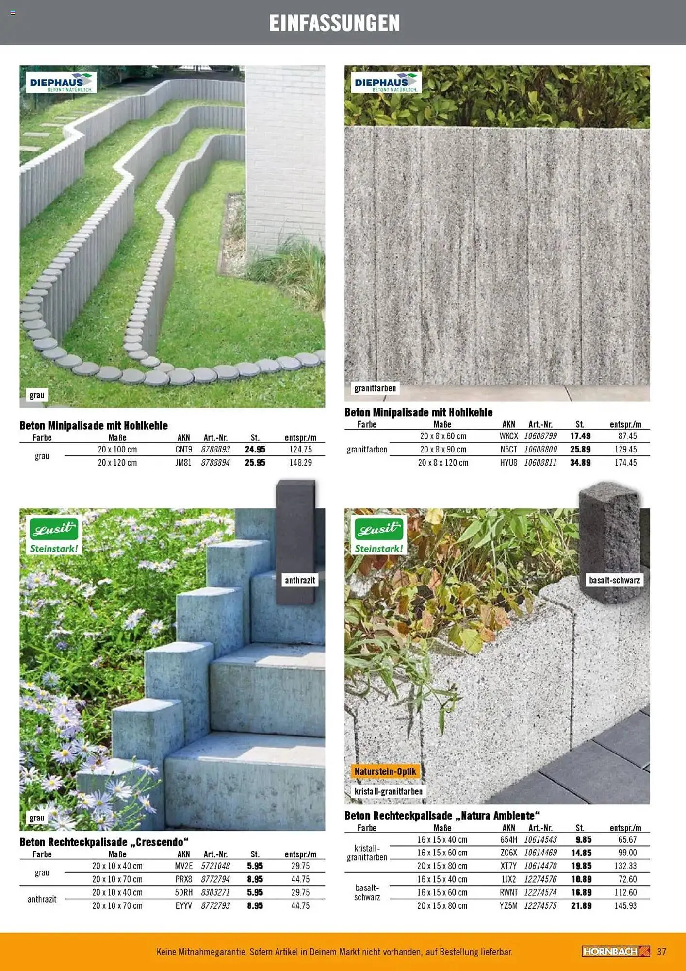Hornbach Prospekt von 28. Februar bis 29. März 2025 - Prospekt seite 37