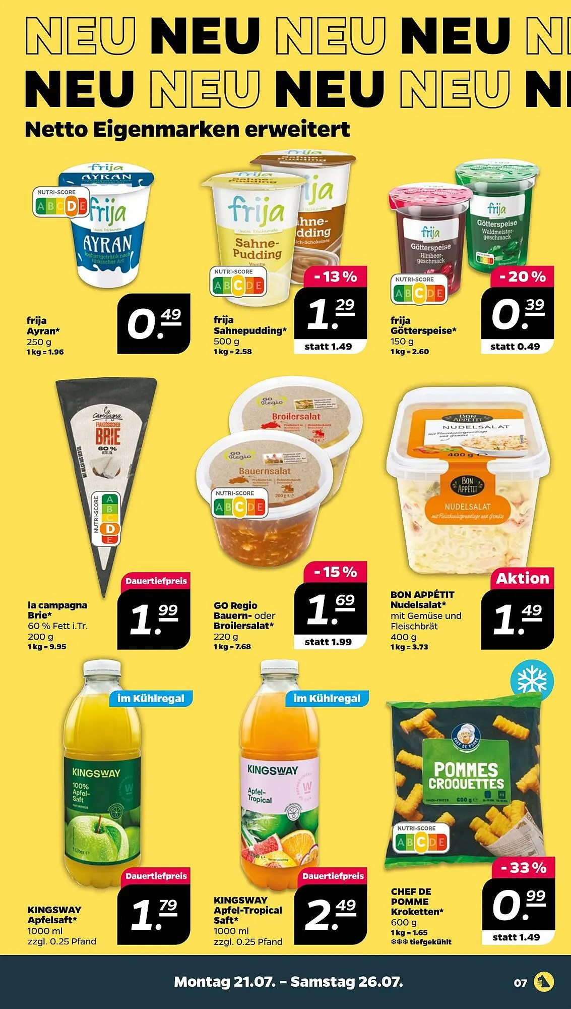 NETTO Prospekt von 21. Juli bis 26. Juli 2025 - Prospekt seite 7