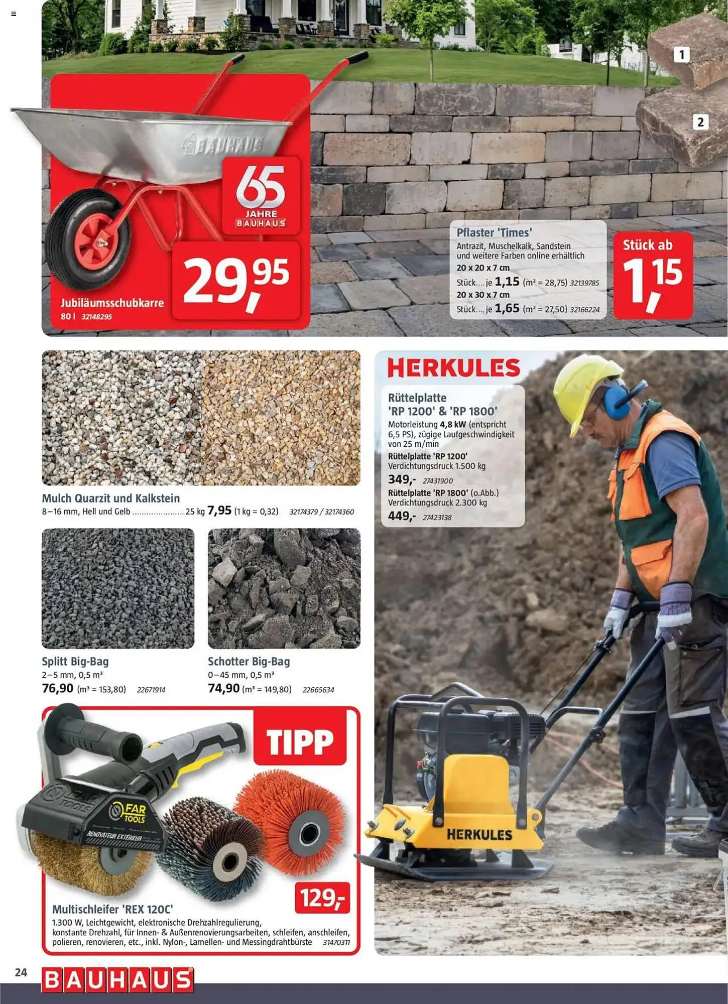 Bauhaus Prospekt von 29. März bis 3. Mai 2025 - Prospekt seite 24