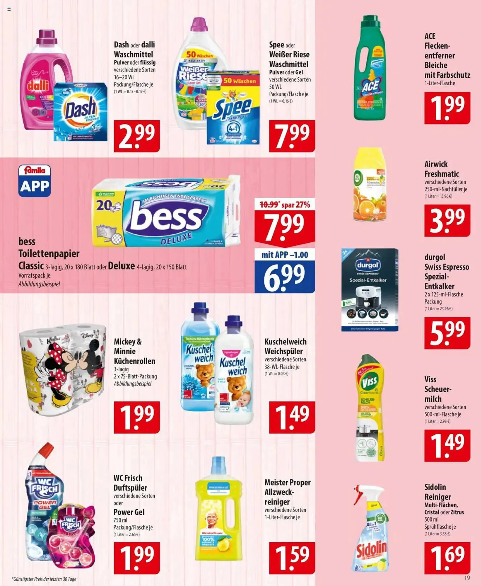 Famila Nord Ost Prospekt von 31. März bis 5. April 2025 - Prospekt seite 19