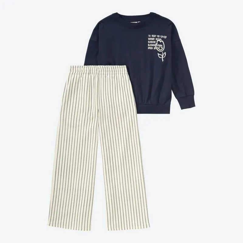 Kinder-Mädchen-Set mit Aufdruck, 2-teilig