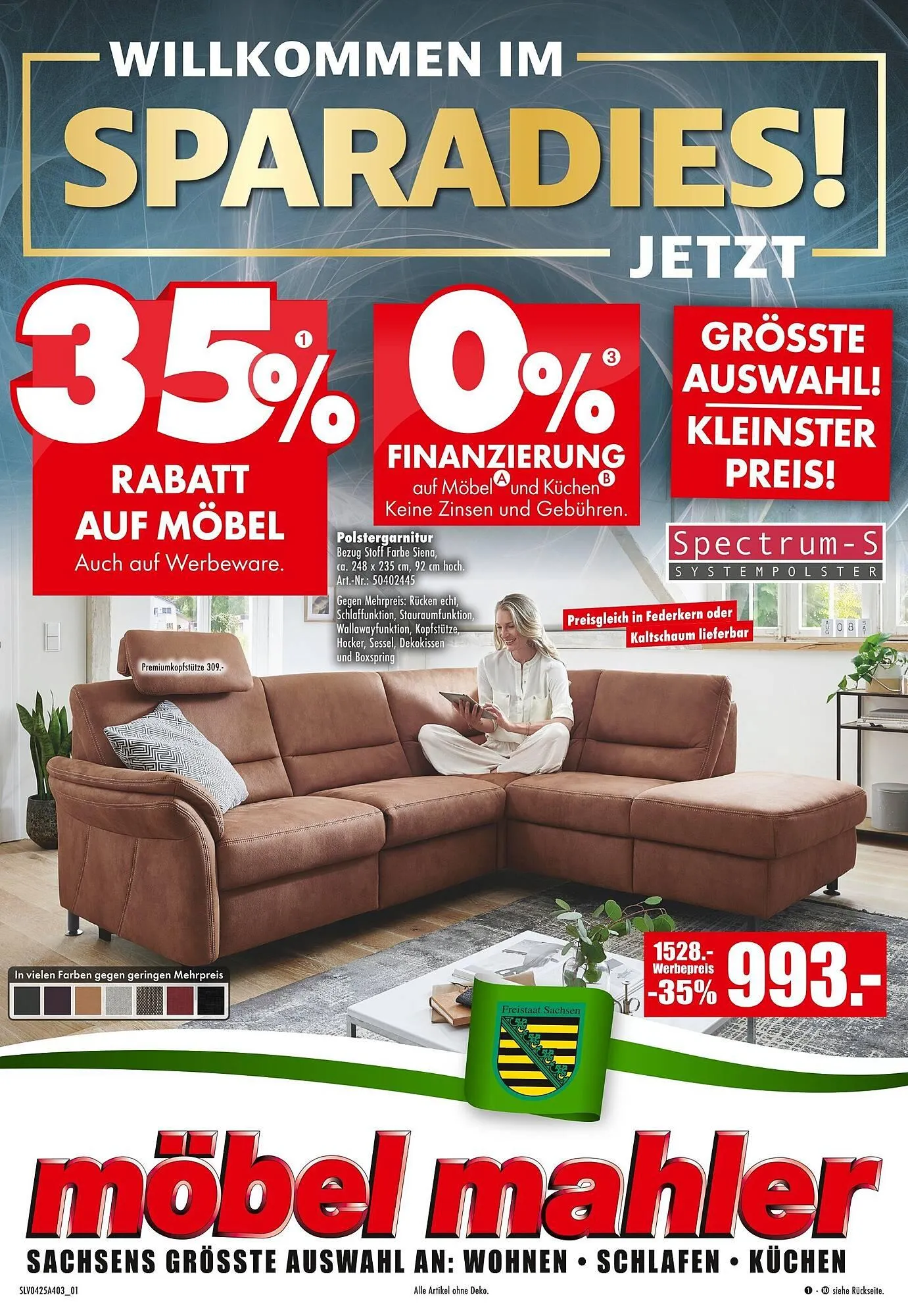 Möbel Mahler Prospekt von 16. April bis 29. April 2025 - Prospekt seite 1