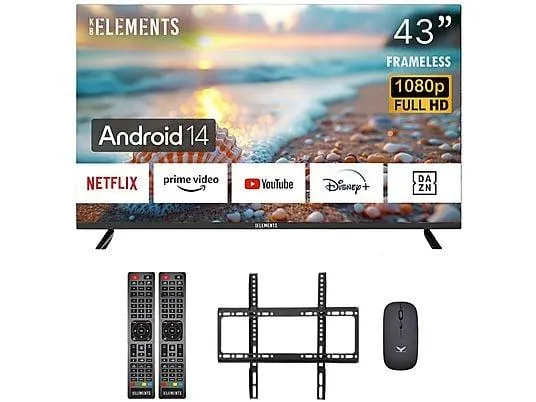 KB ELEMENTS ELT43DE14S LED TV (Flat, 43 Zoll / 109 cm, Full-HD, SMART TV)
