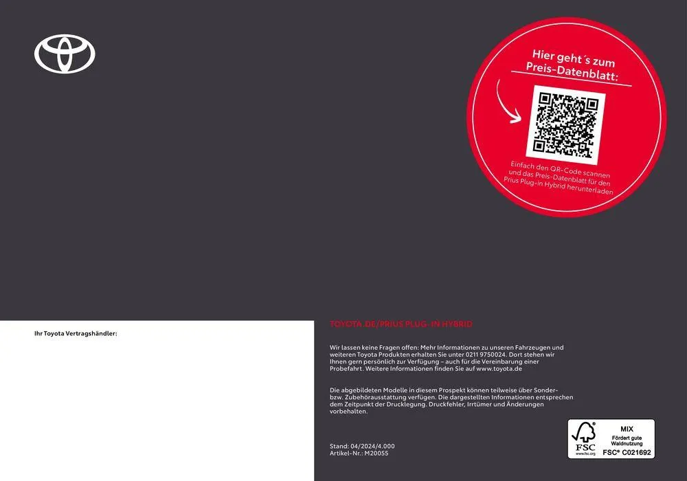 Toyota Prius Plug-in Hybrid von 15. Mai bis 15. Mai 2025 - Prospekt seite 21