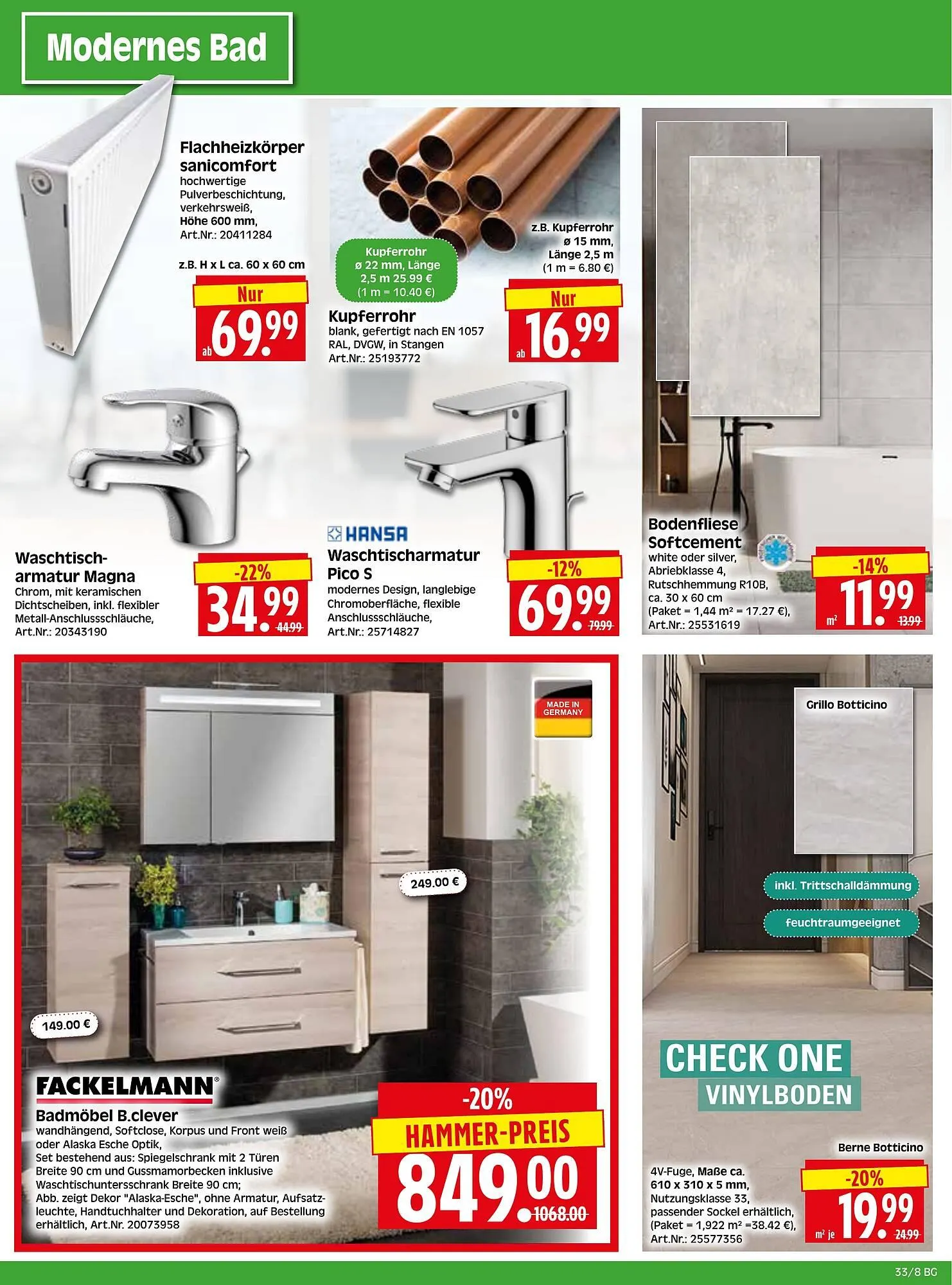 Herkules Baumarkt Prospekt von 11. August bis 16. August 2025 - Prospekt seite 8