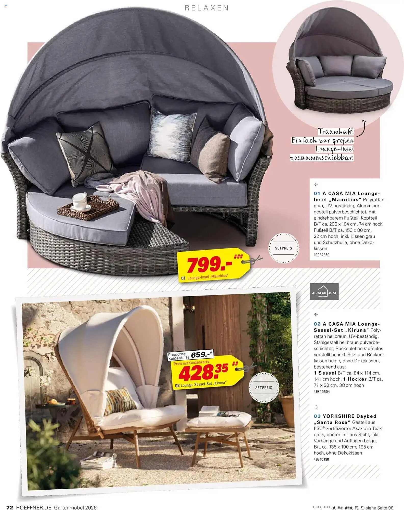 Höffner Prospekt von 27. März bis 7. April 2026 - Prospekt seite 72