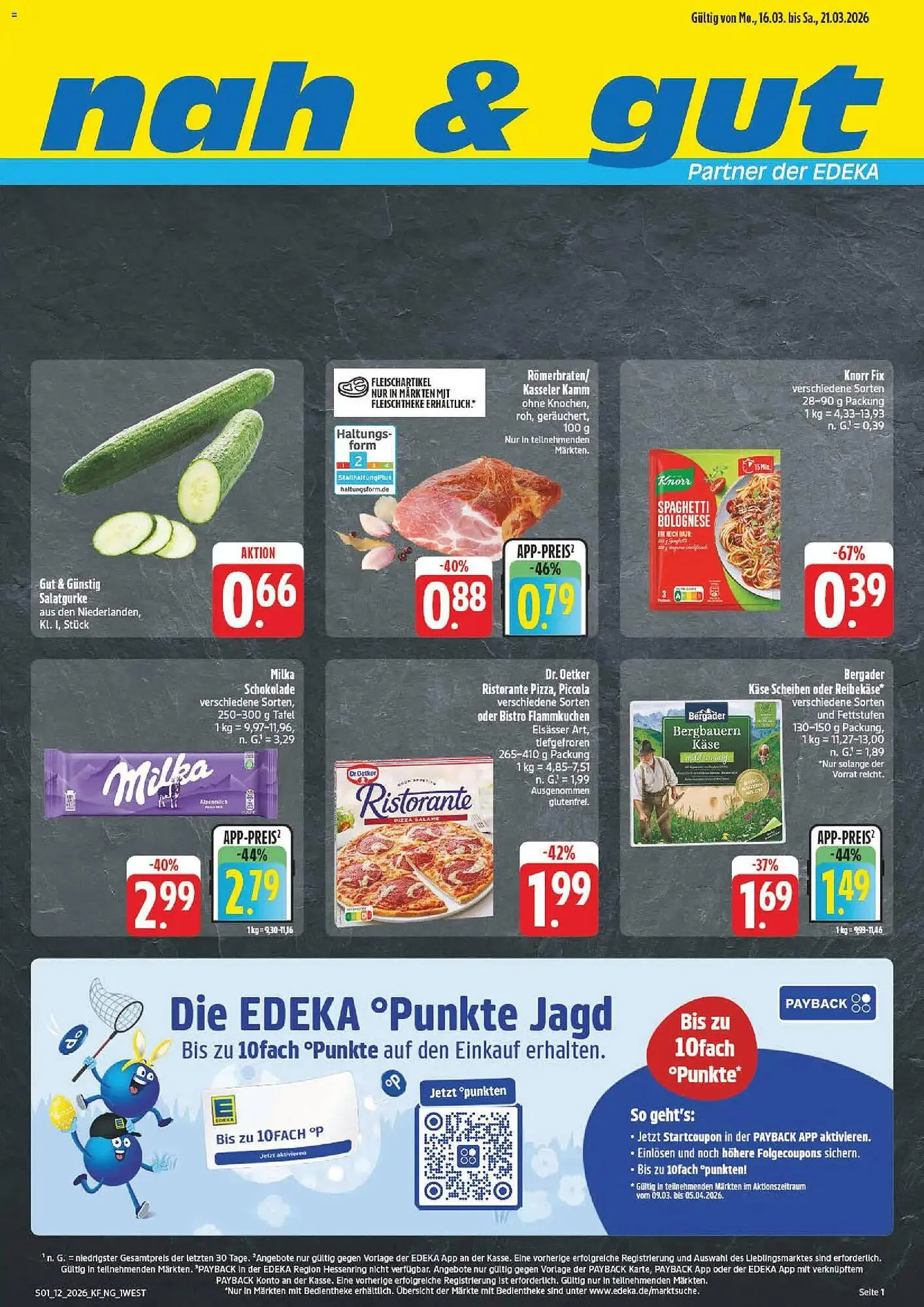 Nah & gut Prospekt von 16. März bis 21. März 2026 - Prospekt seite 1