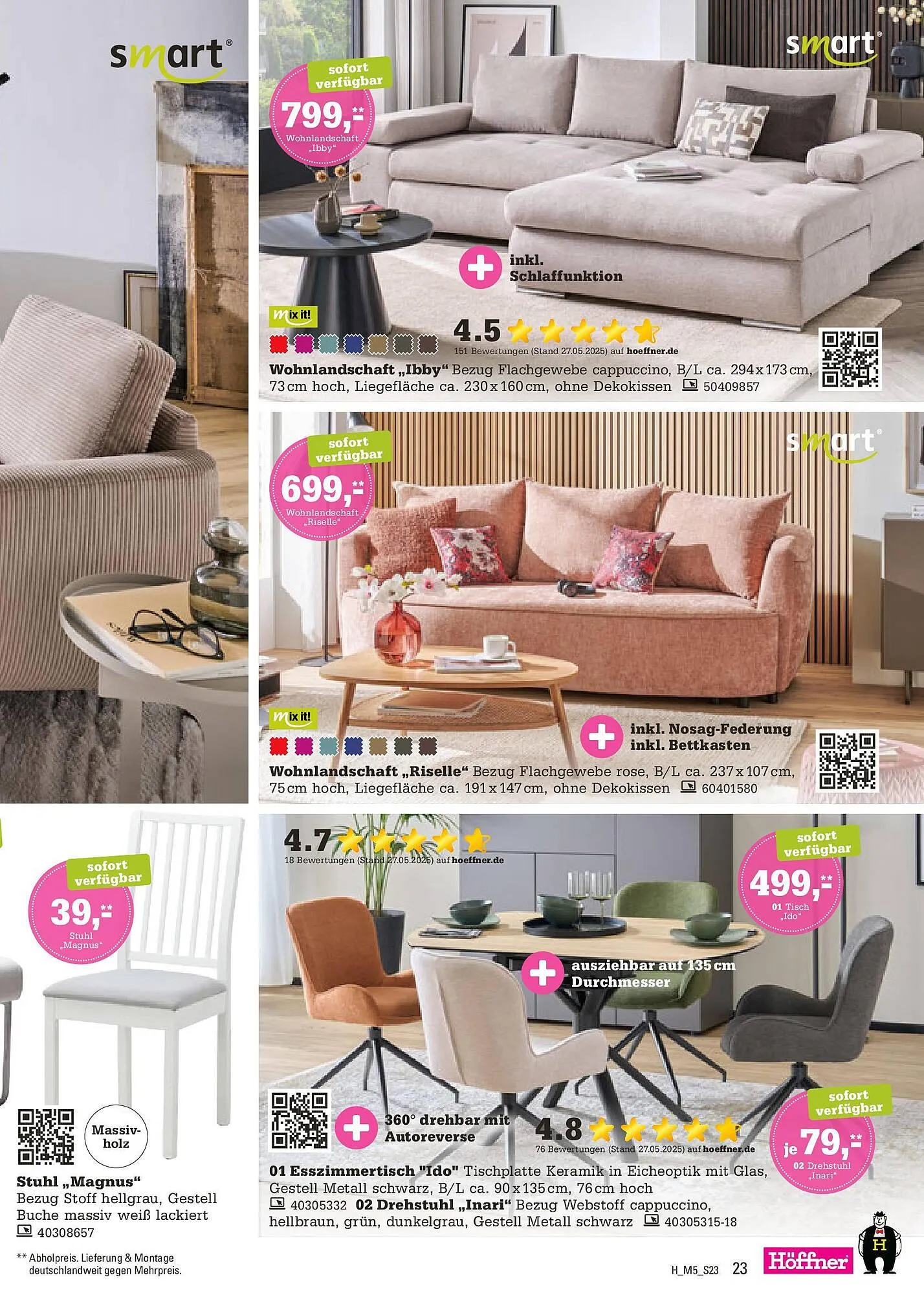 Höffner Prospekt von 12. August bis 26. August 2025 - Prospekt seite 23
