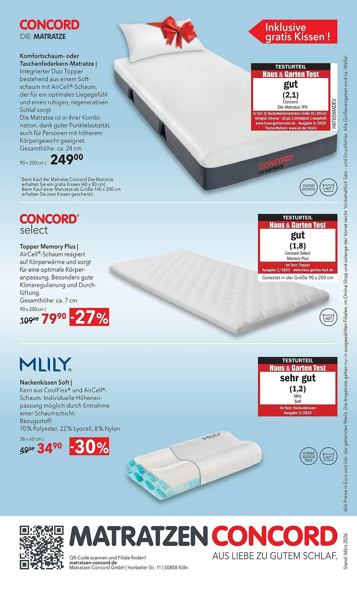 Matratzen Concord Prospekt von 25. März bis 28. April 2026 - Prospekt seite 8