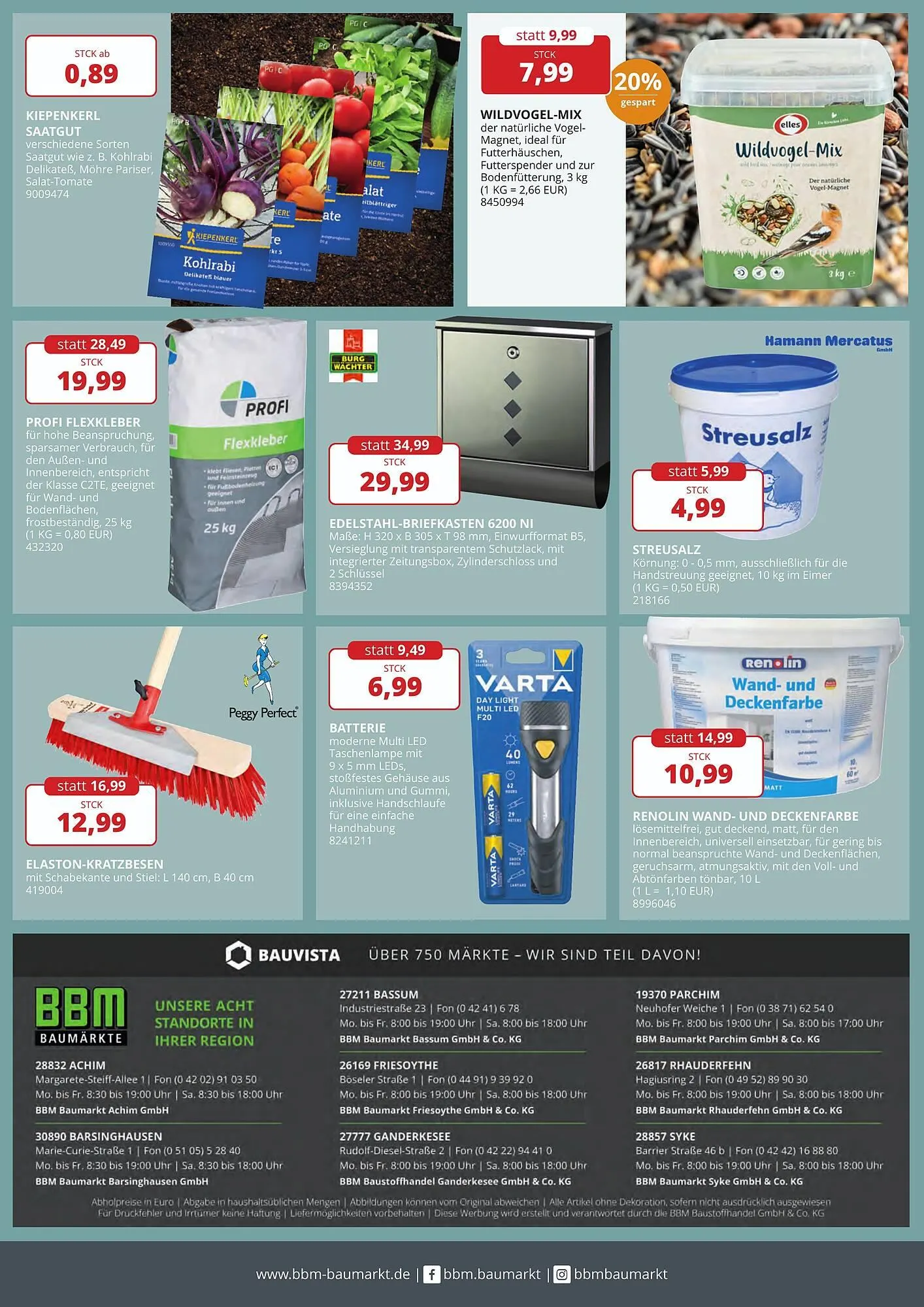 BBM Baumarkt Prospekt von 13. Januar bis 18. Januar 2025 - Prospekt seite 16